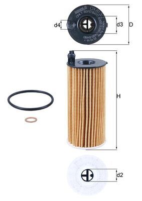 MAHLE OX 813/2D Oil Filter