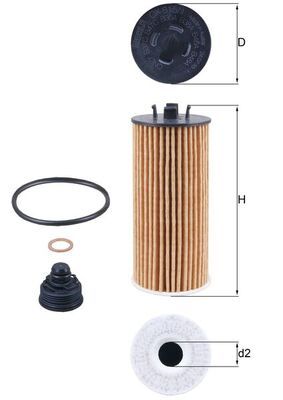 MAHLE OX 815/1D Oil Filter