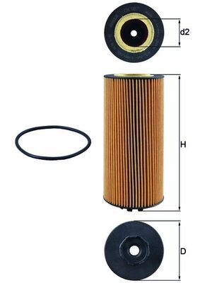 Oil Filter MAHLE OX 987D