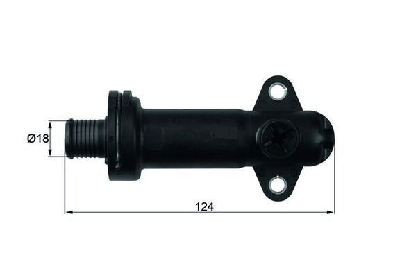 MAHLE TE 1 70 Thermostat, exhaust gas recirculation cooling