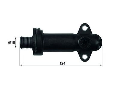Thermostat, exhaust gas recirculation cooling MAHLE TE 1 70