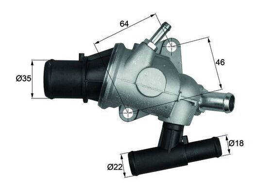 MAHLE TH 29 88 Thermostat, coolant