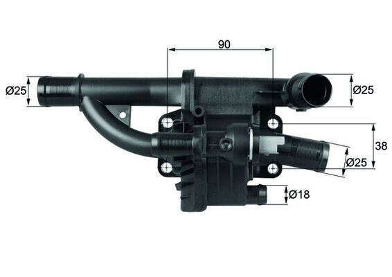 MAHLE TH 40 83 Thermostat, coolant