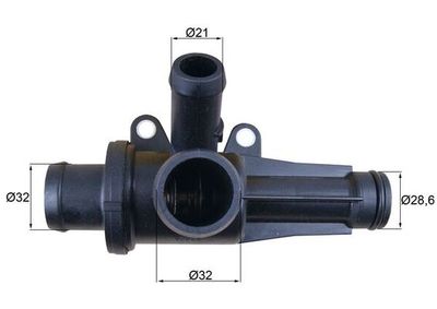 Thermostat, coolant MAHLE TH 45 87