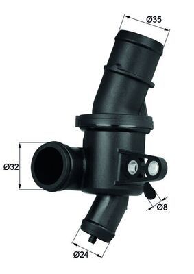 Thermostat, coolant MAHLE TH 4 80
