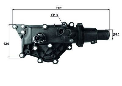 Thermostat, coolant MAHLE TH 59 89