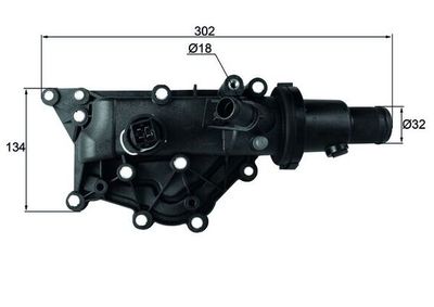 Thermostat, coolant MAHLE TH 60 89