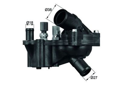 Thermostat, coolant MAHLE TH 7 92