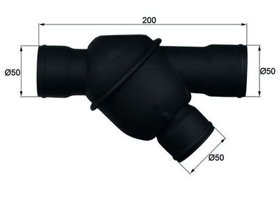 Thermostat, coolant MAHLE TH 8 83