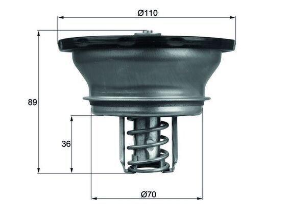 MAHLE THD 3 76 Thermostat, coolant