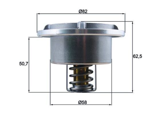 MAHLE THD 6 75 Thermostat, coolant