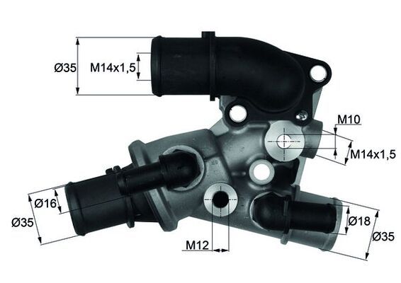 MAHLE TI 111 80D Thermostat, coolant