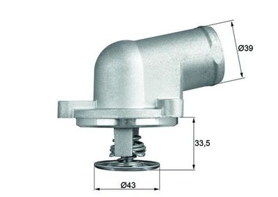 Thermostat, coolant MAHLE TI 207 87D