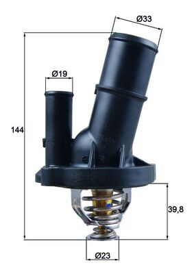 Thermostat, coolant MAHLE TI 230 82