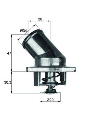 MAHLE TI 3 92 Thermostat, coolant