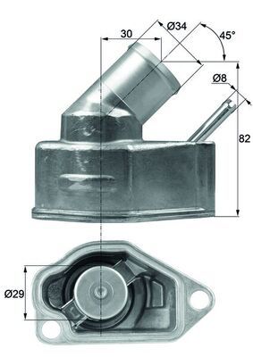 MAHLE TI 10 92 Thermostat, coolant