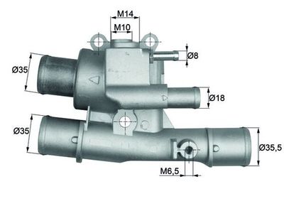 Thermostat, coolant MAHLE TI 124 88