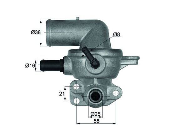 MAHLE TI 133 88D Thermostat, coolant