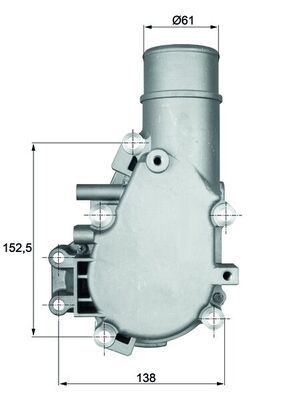 Thermostat, coolant MAHLE TI 136 84