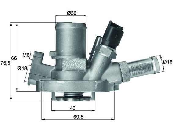 MAHLE TI 151 80 Thermostat, coolant