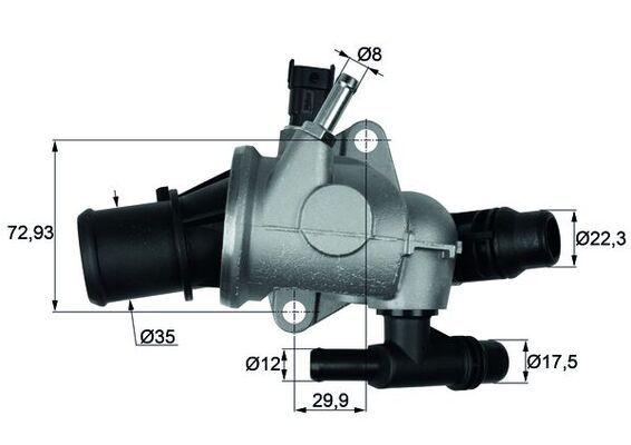 MAHLE TI 152 88 Thermostat, coolant