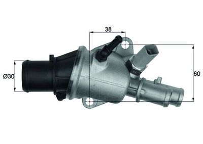 Thermostat, coolant MAHLE TI 156 88