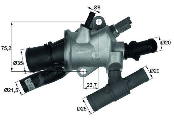 MAHLE TI 166 88 Thermostat, coolant