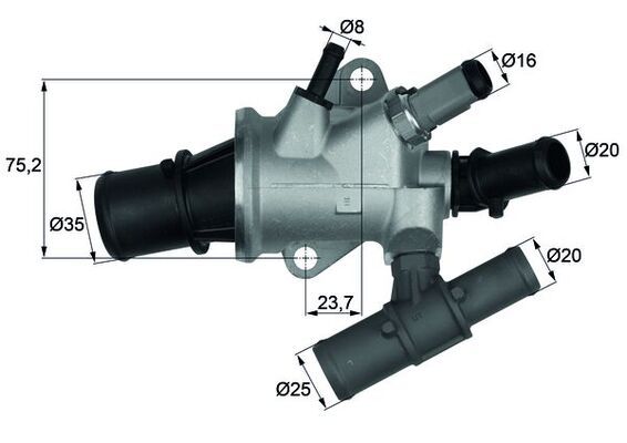 MAHLE TI 168 88 Thermostat, coolant