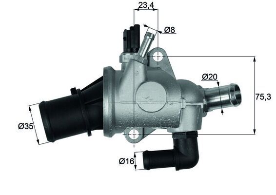 MAHLE TI 174 88 Thermostat, coolant