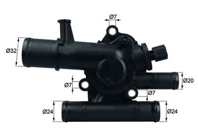 Thermostat, coolant MAHLE TI 214 83