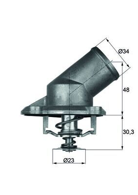 MAHLE TI 224 92 Thermostat, coolant