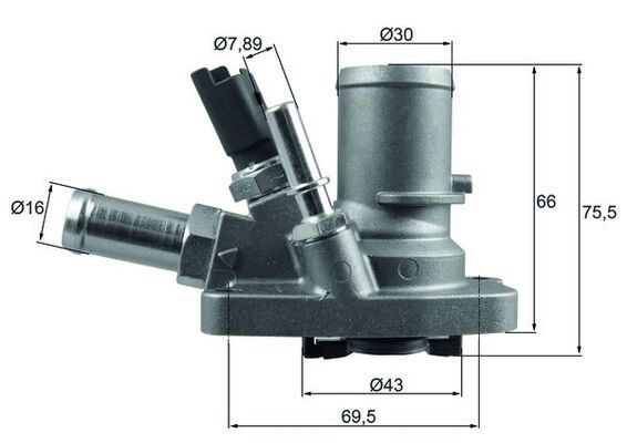 MAHLE TI 258 80 Thermostat, coolant