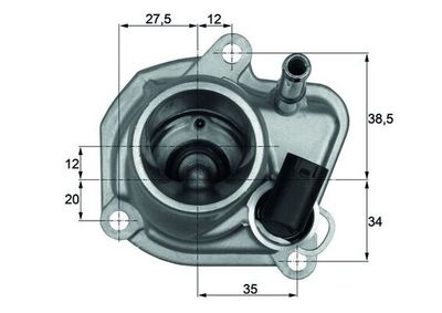 Thermostat, coolant MAHLE TI 29 87