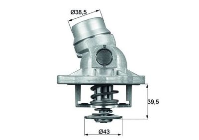 Thermostat, coolant MAHLE TI 32 88