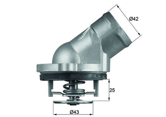 MAHLE TI 45 87D Thermostat, coolant