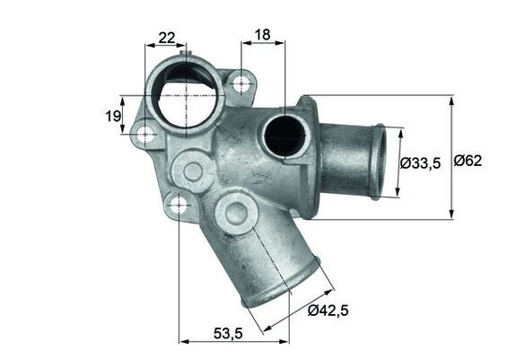 MAHLE TI 73 80D Thermostat, coolant