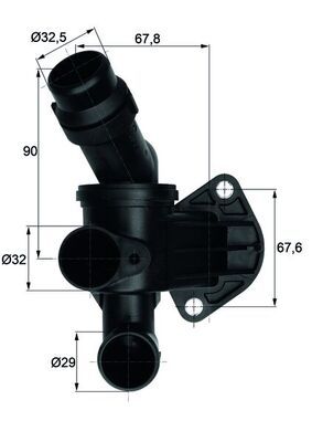 Thermostat, coolant MAHLE TI 7 87