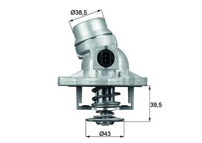 Thermostat, coolant MAHLE TM 12 105