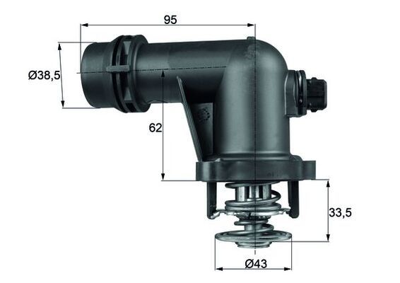 MAHLE TM 15 105 Thermostat, coolant
