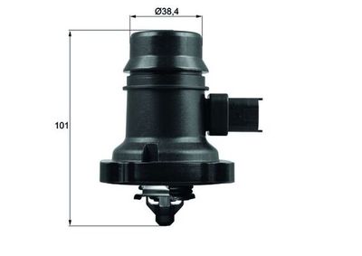 Thermostat, coolant MAHLE TM 37 80
