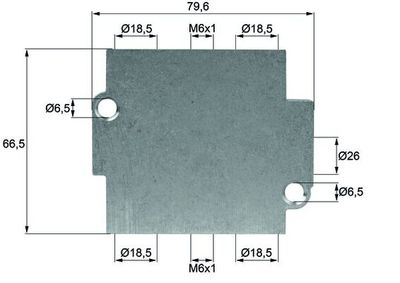 Thermostat, oil cooling MAHLE TO 15 80