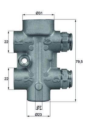 MAHLE TO 8 80 Thermostat, oil cooling