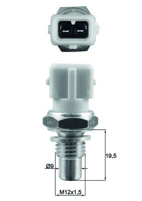 Sensor, coolant temperature MAHLE TSE 17