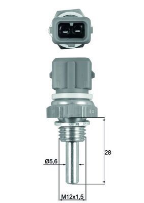 MAHLE TSE 19 Sensor, coolant temperature