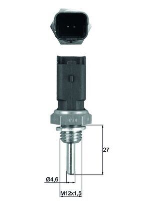 Sensor, coolant temperature MAHLE TSE 25