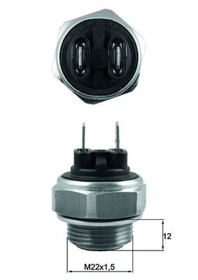 Temperature Switch, radiator fan MAHLE TSW 63