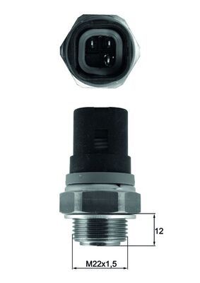 MAHLE TSW 67 Temperature Switch, radiator fan