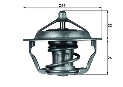 Thermostat, coolant MAHLE TX 101 83D
