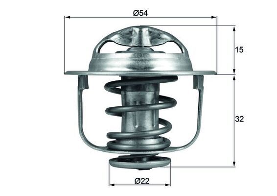 MAHLE TX 120 89D Thermostat, coolant