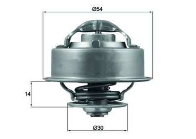 Thermostat, coolant MAHLE TX 124 87D